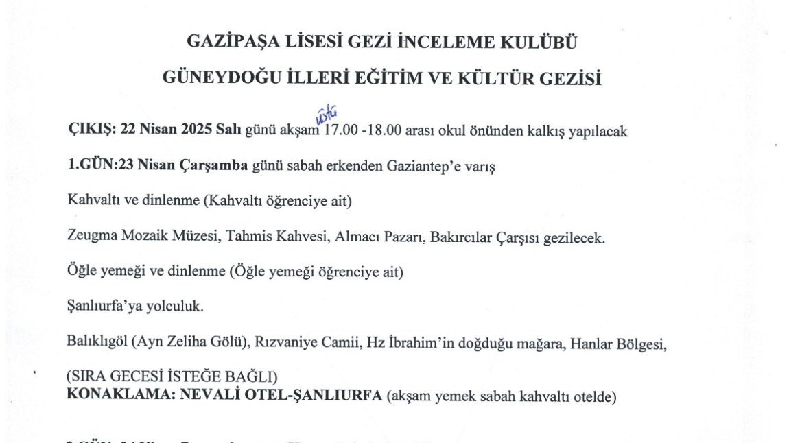 Gezi İnceleme Kulübü Güneydoğu İlleri Eğitim ve Kültür Gezisi Düzenliyor